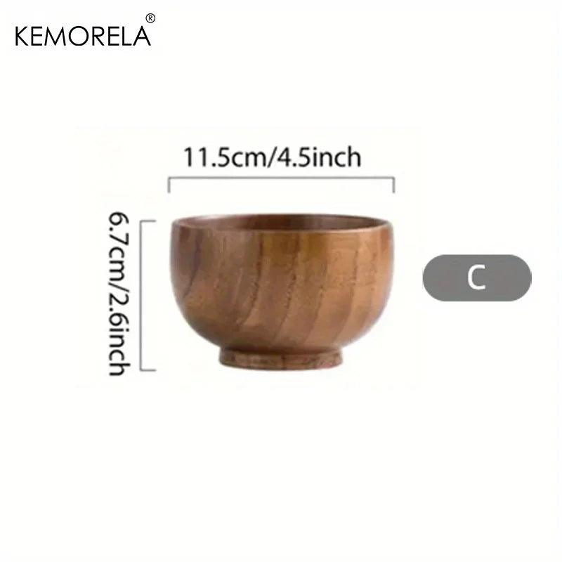 KEMORELA Schale - Bowl aus Holz für Salat &amp; Obst (6 Größen) - Kochschein
