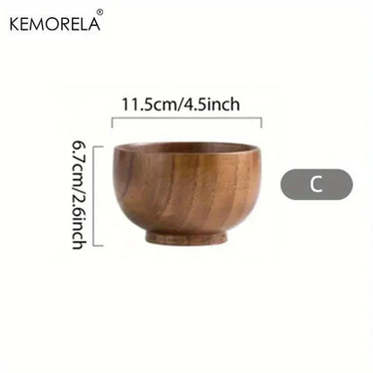 KEMORELA Schale - Bowl aus Holz für Salat &amp; Obst (6 Größen) - Kochschein