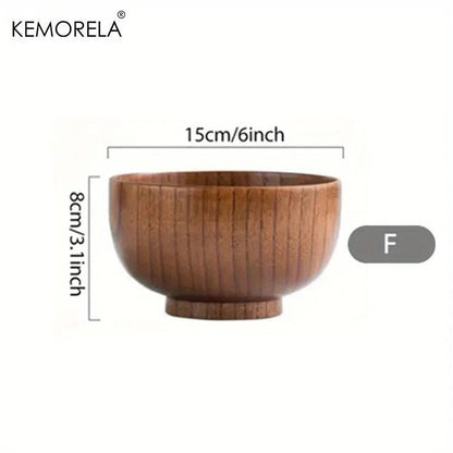 KEMORELA Schale - Bowl aus Holz für Salat &amp; Obst (6 Größen) - Kochschein
