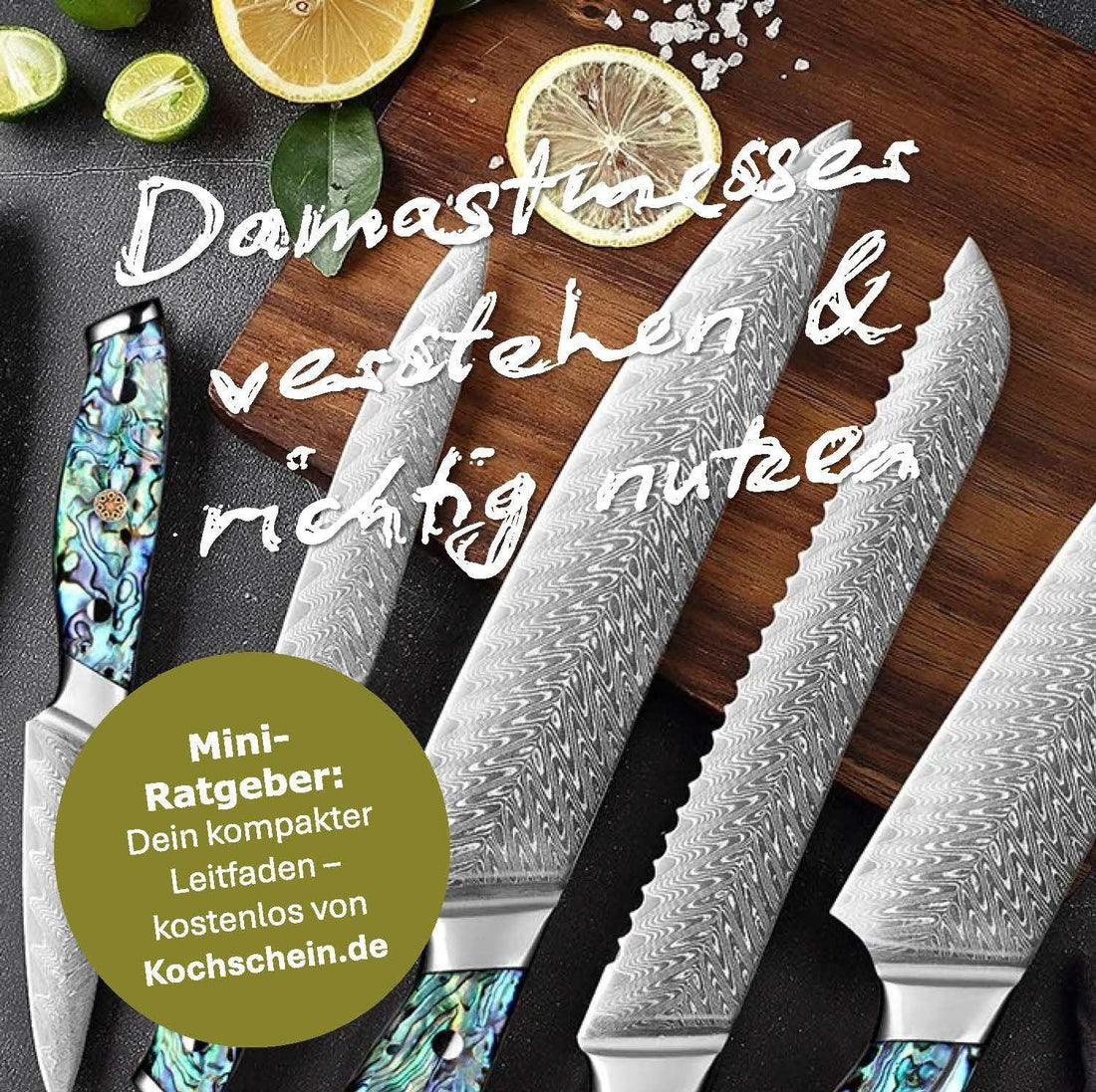 Damastmesser – Der ultimative Mini Ratgeber (eBook - PDF) - Kochschein
