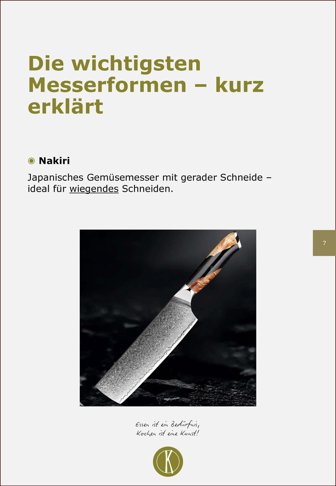 Damastmesser – Der ultimative Mini Ratgeber (eBook - PDF) - Kochschein