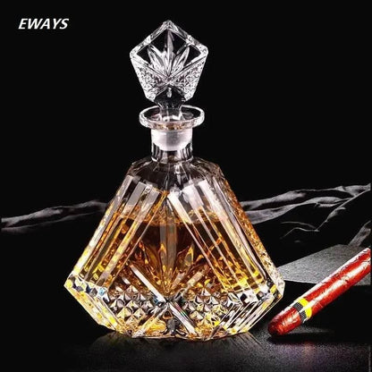 Edle handgefertigte Kristall Dekanter Whiskey - Karaffe (6 Varianten) - Kochschein