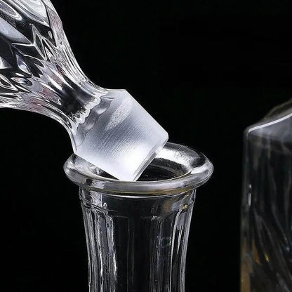 Edle handgefertigte Kristall Dekanter Whiskey - Karaffe (6 Varianten) - Kochschein