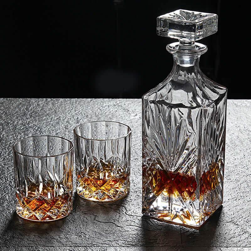 cognac in karaffe aufbewahren Schöne Glas Karaffe für Whiskey, Cognac im Set mit Gläser 6 Stck. – Kochschein