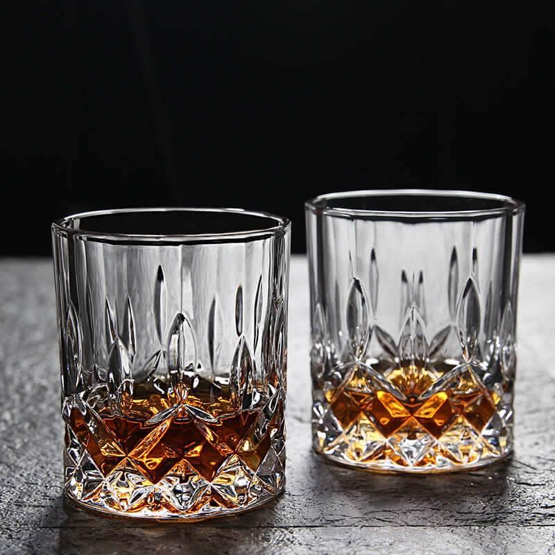 Schöne Glas Karaffe für Whiskey, Cognac im Set mit Gläser 6 Stck. – Kochschein