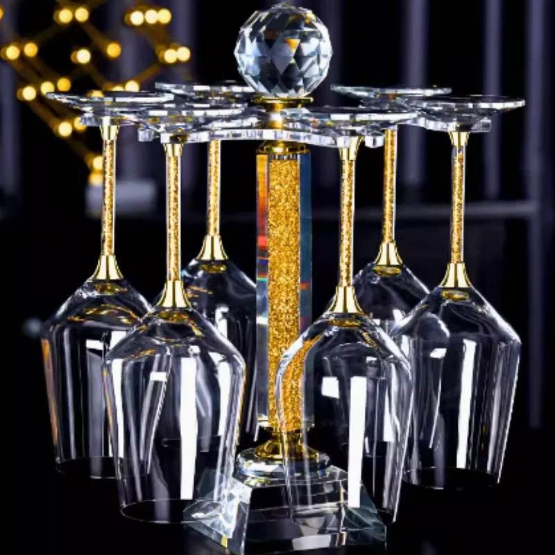 Luxuriöses Gold Kristallglas Weinglas Set (2 Stück) - Kochschein