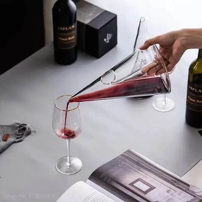 Handgefertigter Luxus Wein Dekanter PYRAMIDE (3 Größen) - Kochschein