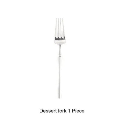 Luxuriöses silbernes Besteck Set aus Edelstahl (Einzeln oder im Set bestellbar) - Kochschein