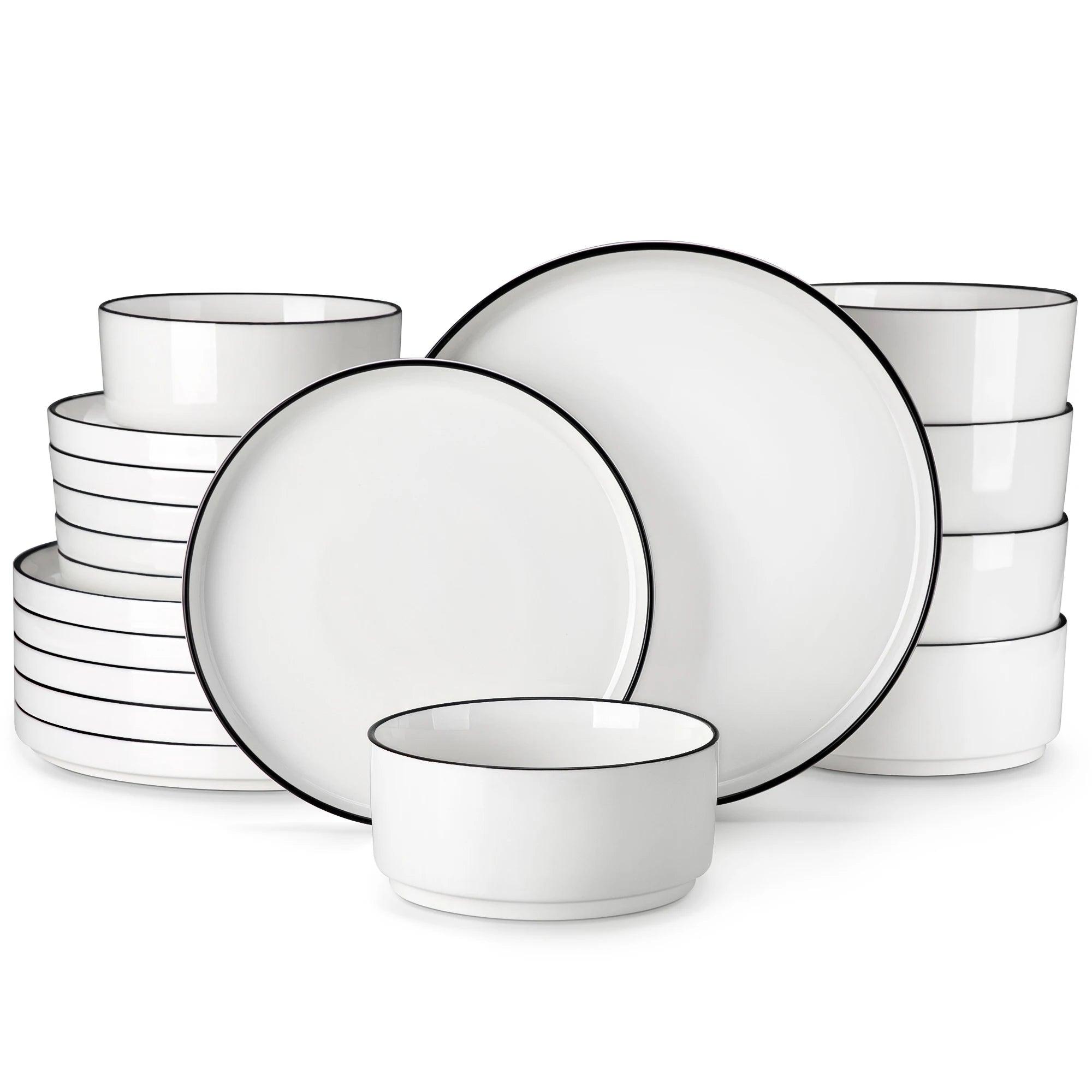 Elegantes MALACASA Porzellan Geschirrset (2 Varianten und verschiedene Sets) - Kochschein