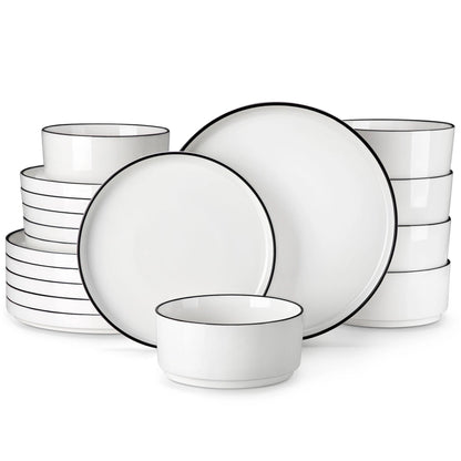 Elegantes MALACASA Porzellan Geschirrset (2 Varianten und verschiedene Sets) - Kochschein