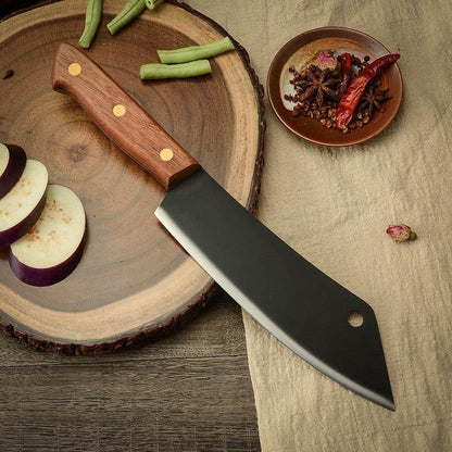 Premium Sapeli Edelstahl Küchenmesser 20 cm - Scharf und Langlebig - Kochschein