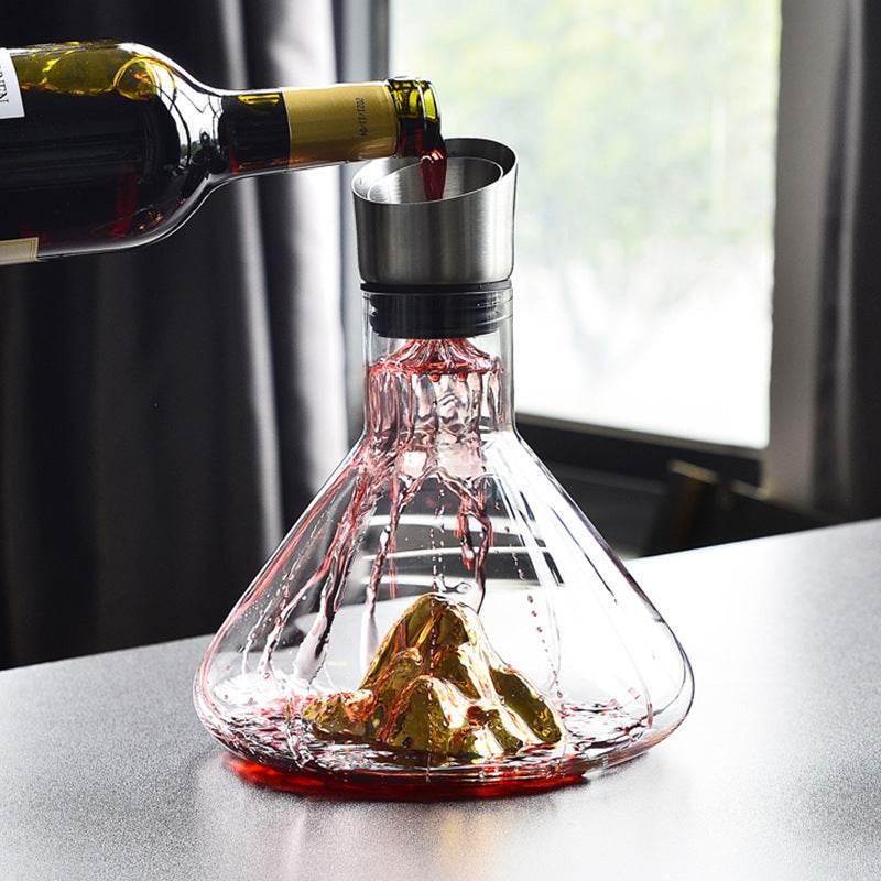 Edler Eisberg Wasserfall Rotwein Dekanter 1500ml (vier Varianten) - Kochschein