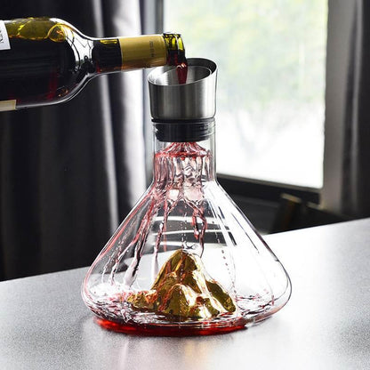 Edler Eisberg Wasserfall Rotwein Dekanter 1500ml (vier Varianten) - Kochschein
