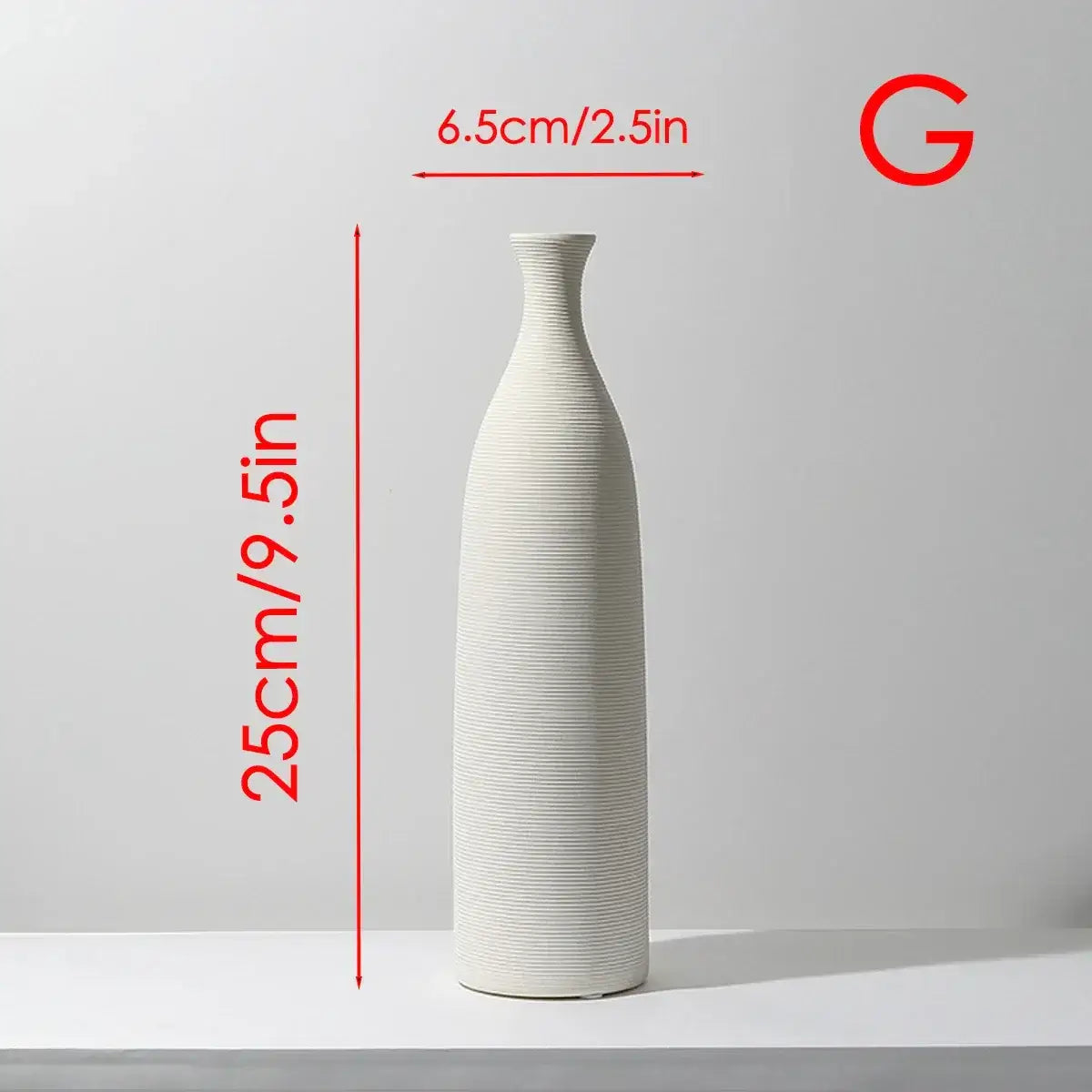 Nordic Style Keramik Blumenvase - Weiß (versch. Styles) nur €19.90