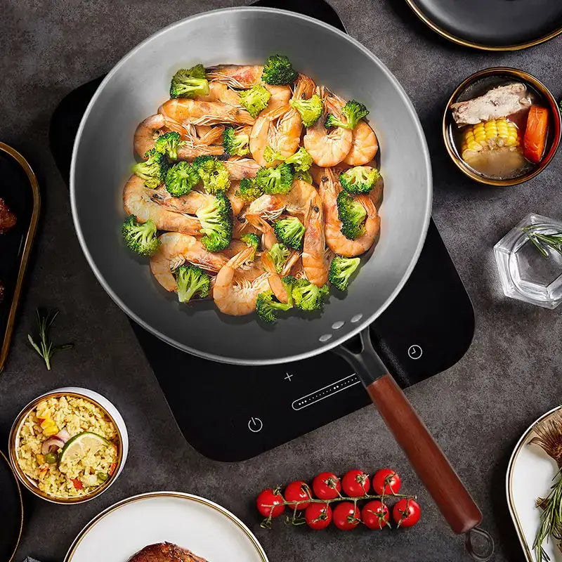 Handgemachte Eisenpfanne - Traditioneller WOK (3 Groessen) ab €42.90 - Kochschein