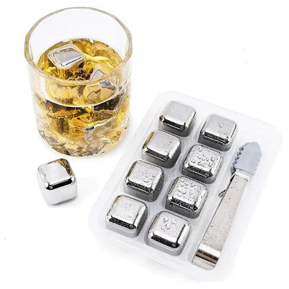 Wiederverwendbares Eiswürfel Set 4/6/8 Stk. - Edelstahl ab €10.90