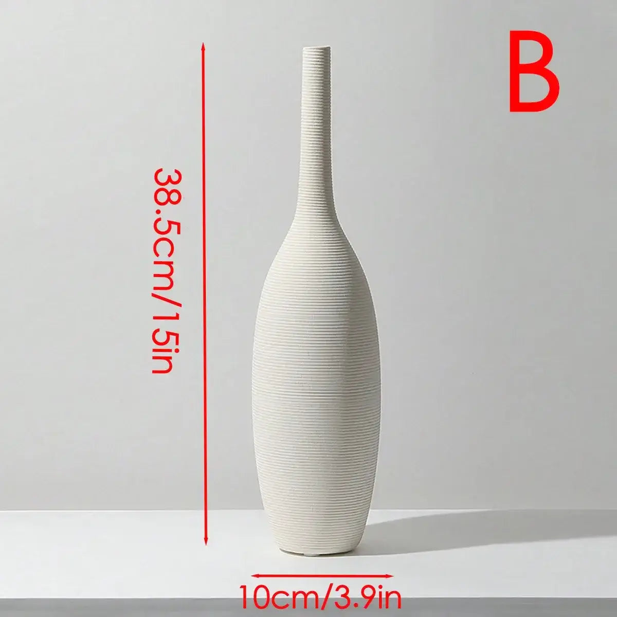 Nordic Style Keramik Blumenvase - Weiß (versch. Styles) nur €45.50