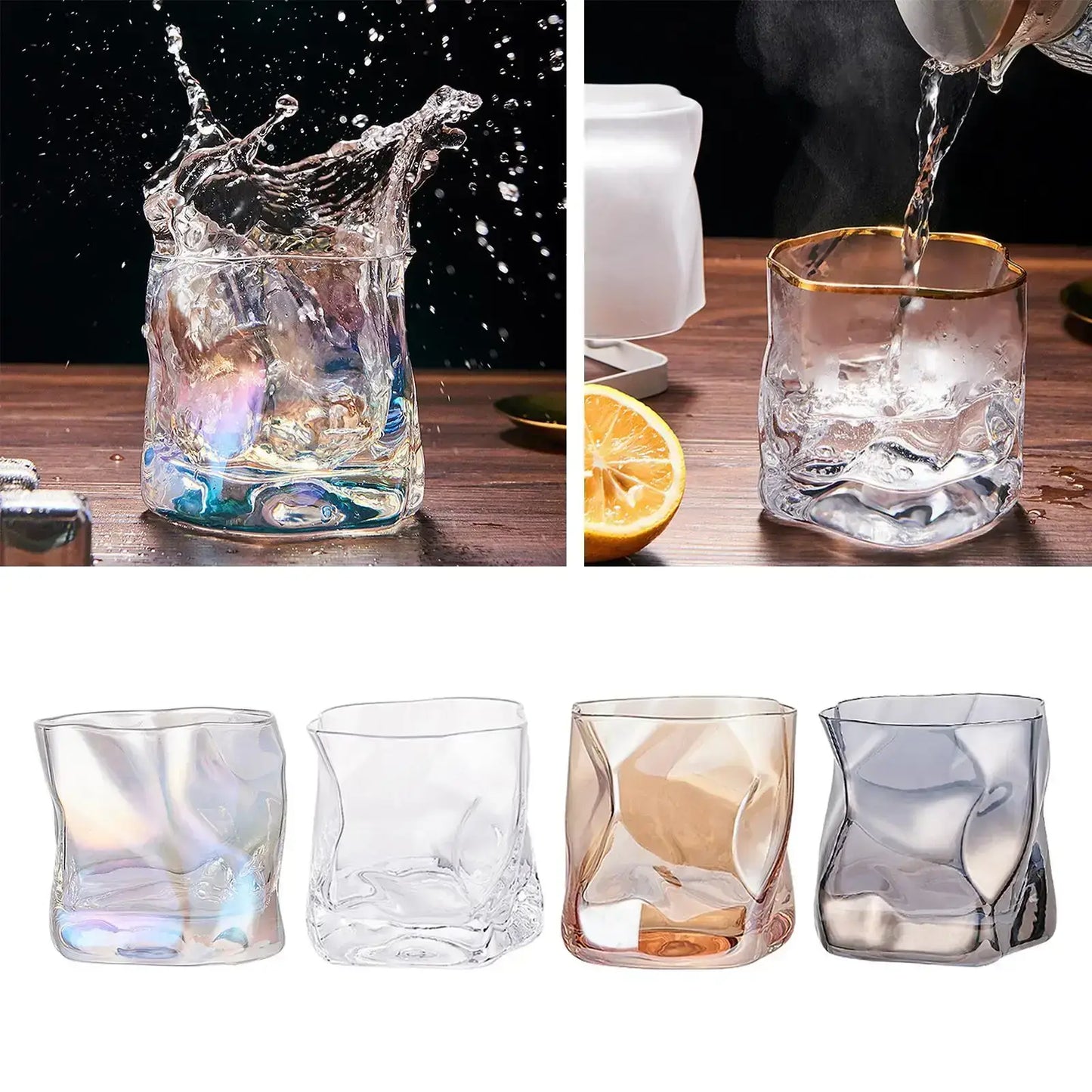 Stilvolle Kristall Cocktail Glas (verschiedene Farben) ab €12.87