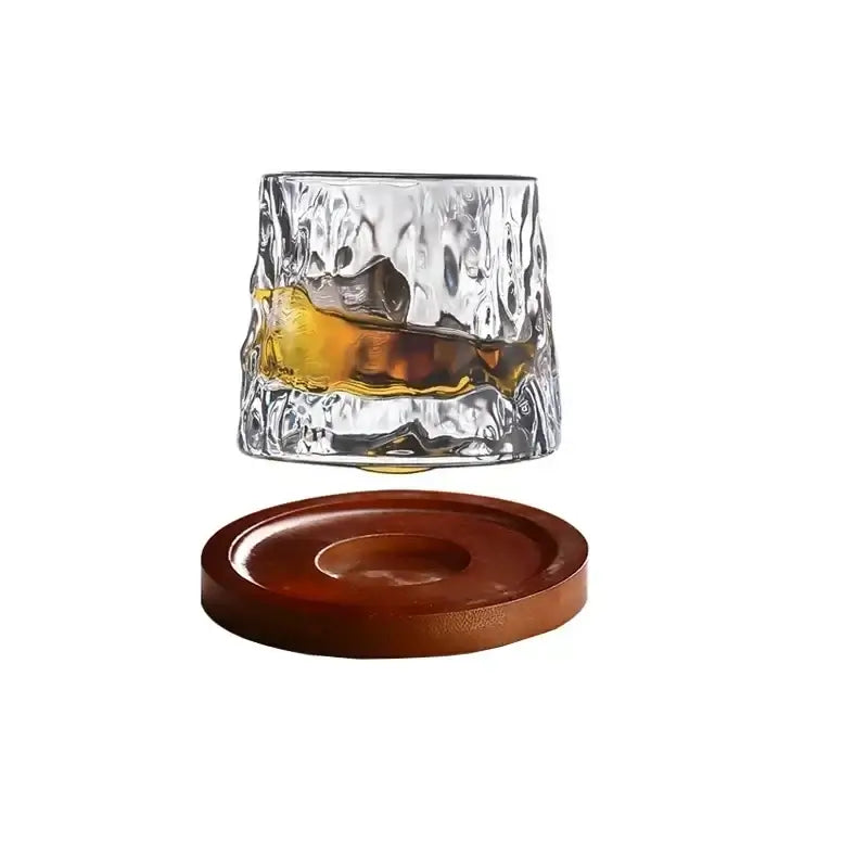 Rotierendes Whisky Glas aus Bleifreiem Kristallglas nur €16.90