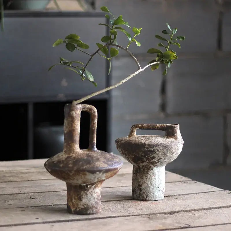 Handgefertigte Keramikvase Wabi-Sabi Stil (Zwei Varianten) nur €62.90 - Kochschein