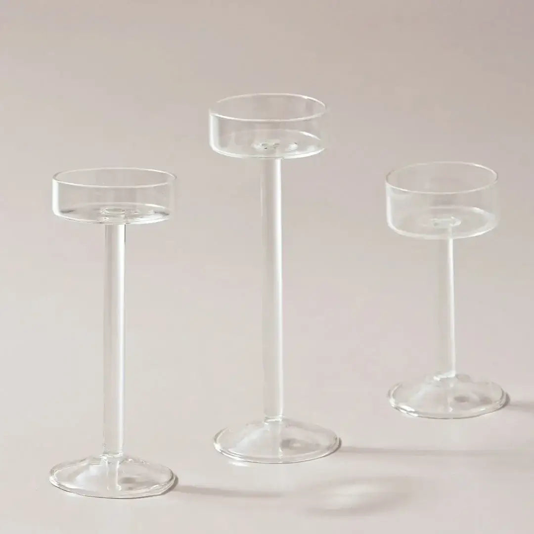 Elegantes Glas Teelichthalter Set nur €9.50