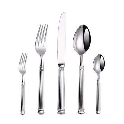 Luxuriöses Besteck Set mit Säulengriff (Silber oder Gold) ab €33.90