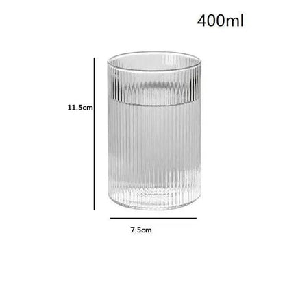 TINYI Wunderschönes bleifreies Trinkglas - Wasserglas (1/3/6er Set) - Kochschein