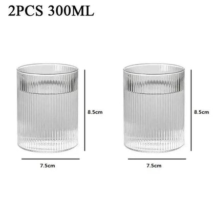 TINYI Wunderschönes bleifreies Trinkglas - Wasserglas (1/3/6er Set) - Kochschein
