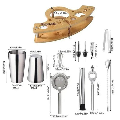 UPORS Edelstahl Cocktail Set - 550ML/750ML (verschiedene Größen und Sets) - Kochschein