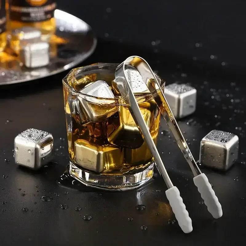 Wiederverwendbare Eiswürfel Set 4/6/8 Stk. - Edelstahl - Kochschein