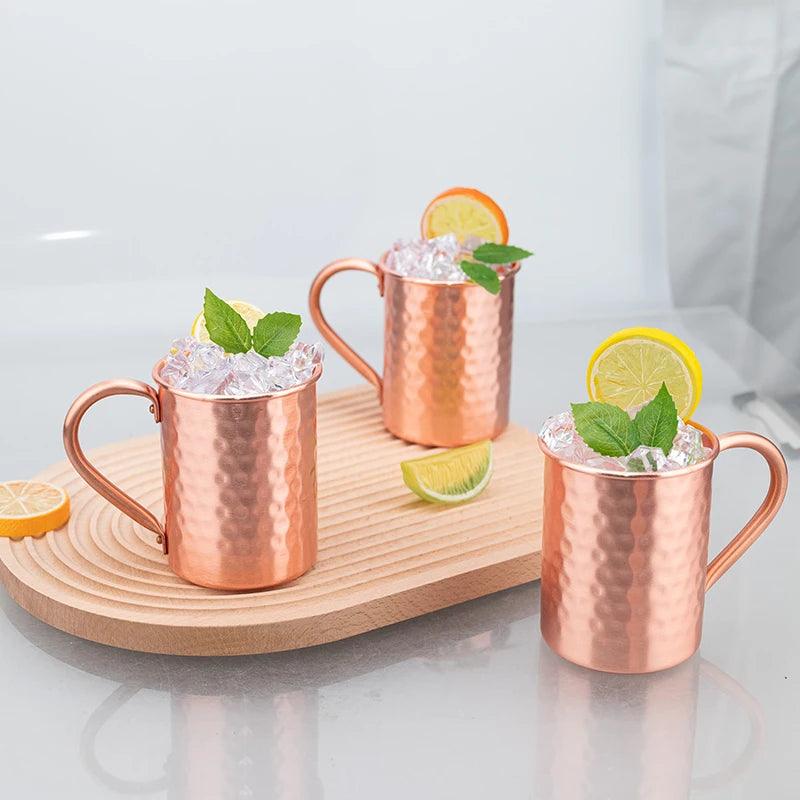 Wunderschöner Kupferbecher - Moscow Mule Tasse - 400ml (Sets) - Kochschein