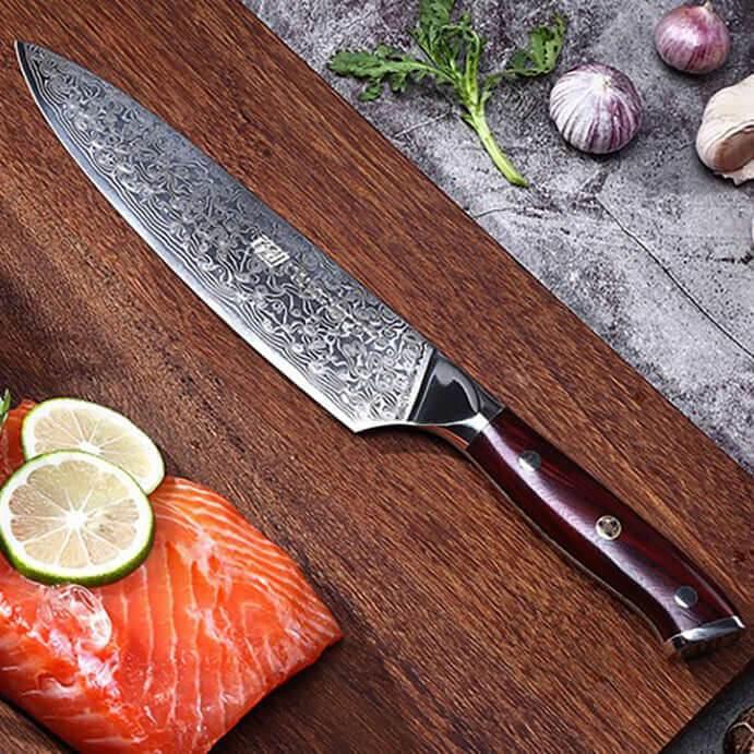 Wunderschönes Damastmesser 6er Set - inklusive Geschenkbox - Kochschein