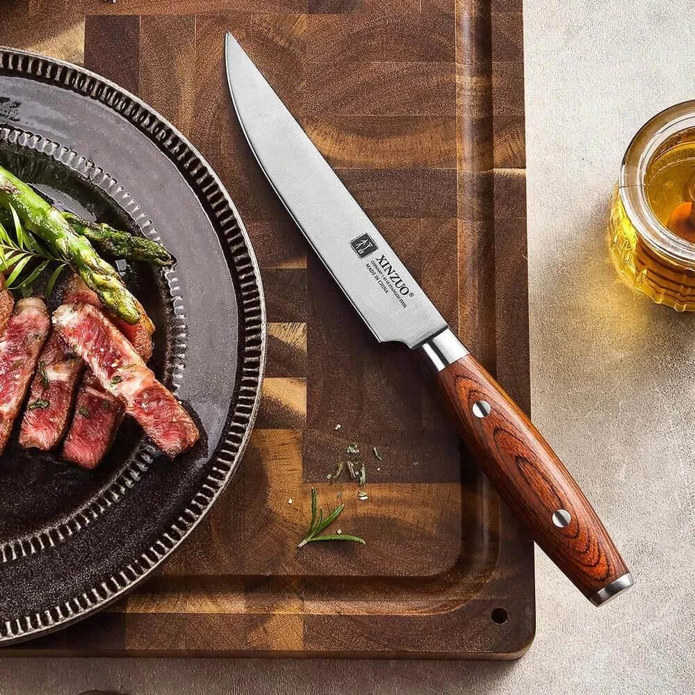 XINZUO Steakmesser Set aus Edelstahl (Einzeln oder 4er Set) - Kochschein