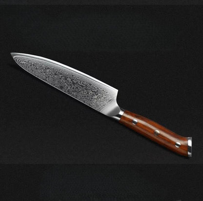 XINZUO Utility Damastmesser 5&quot; – Japanischer Damaskus Stahl - Kochschein