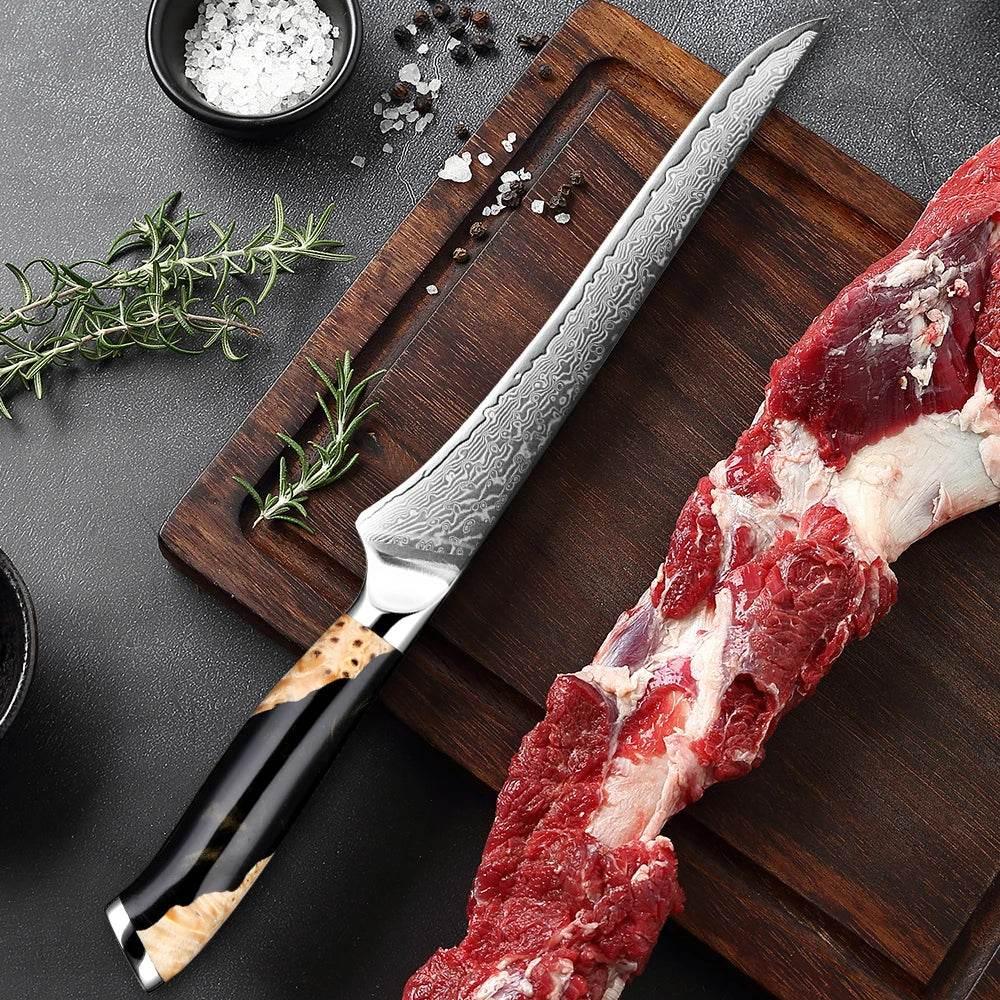 XITUO Chef Boning Damastmesser - 6 Zoll | 67-Lagen - Kochschein