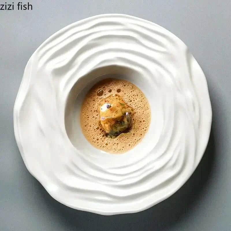 ZIZI FISH Exklusive Essteller | Welle (Zwei Varianten verfügbar) - Kochschein