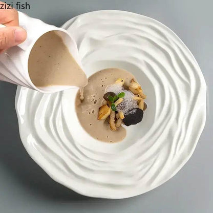 ZIZI FISH Exklusive Essteller | Welle (Zwei Varianten verfügbar) - Kochschein