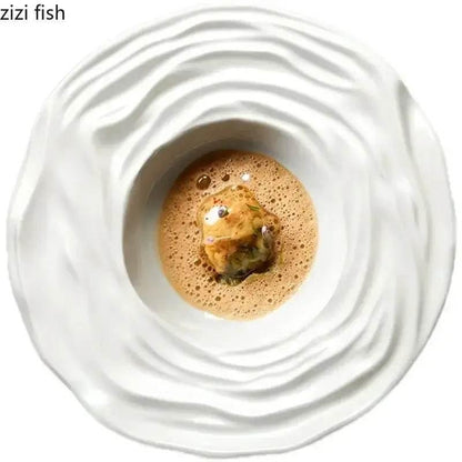 ZIZI FISH Exklusive Essteller | Welle (Zwei Varianten verfügbar) - Kochschein